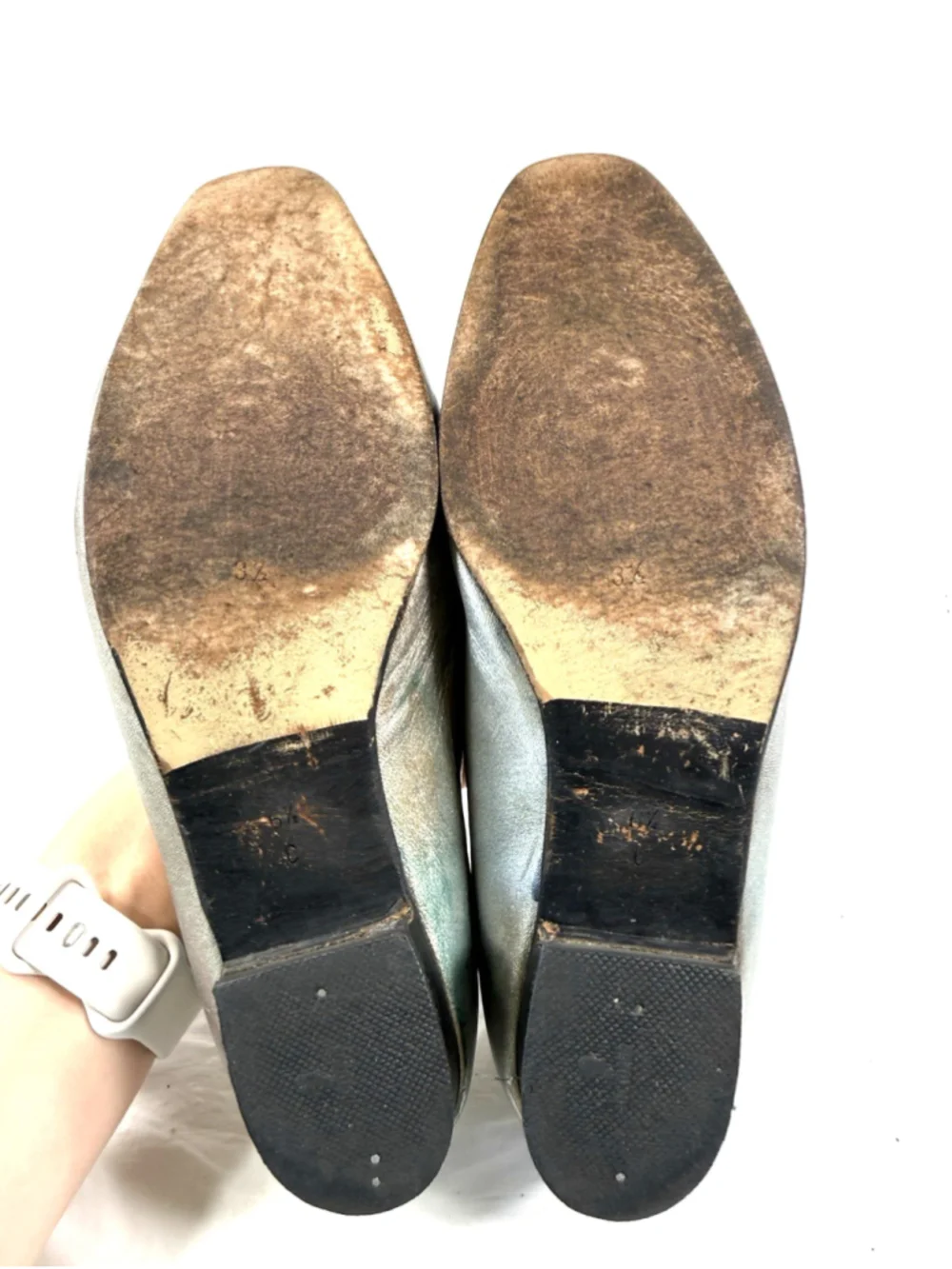 Bally Leather PEWTER Woven Classic Loafers Basketweave Vanessa SZ 6.5 C